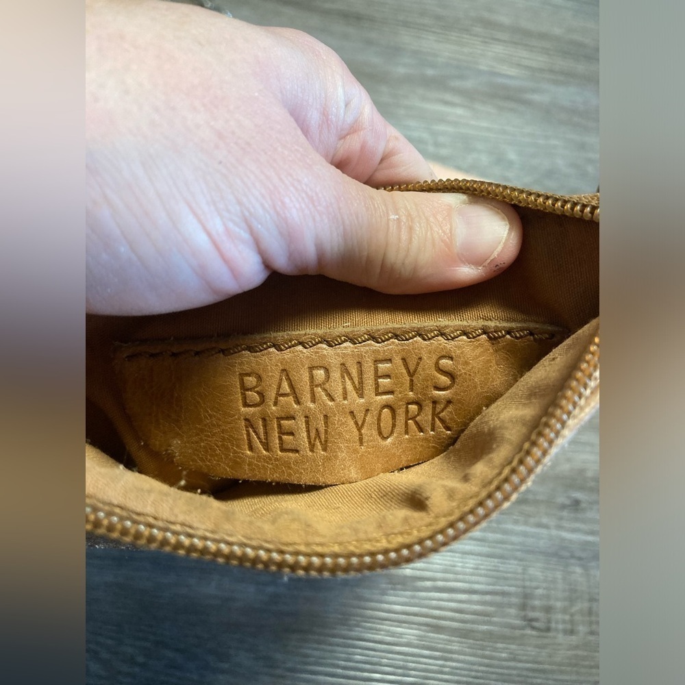 Vintage Barneys New York Purse Faux Fur Leather Chain Strap - Picture 7 of 11